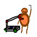 The club logo, depicting Allen the monkey.